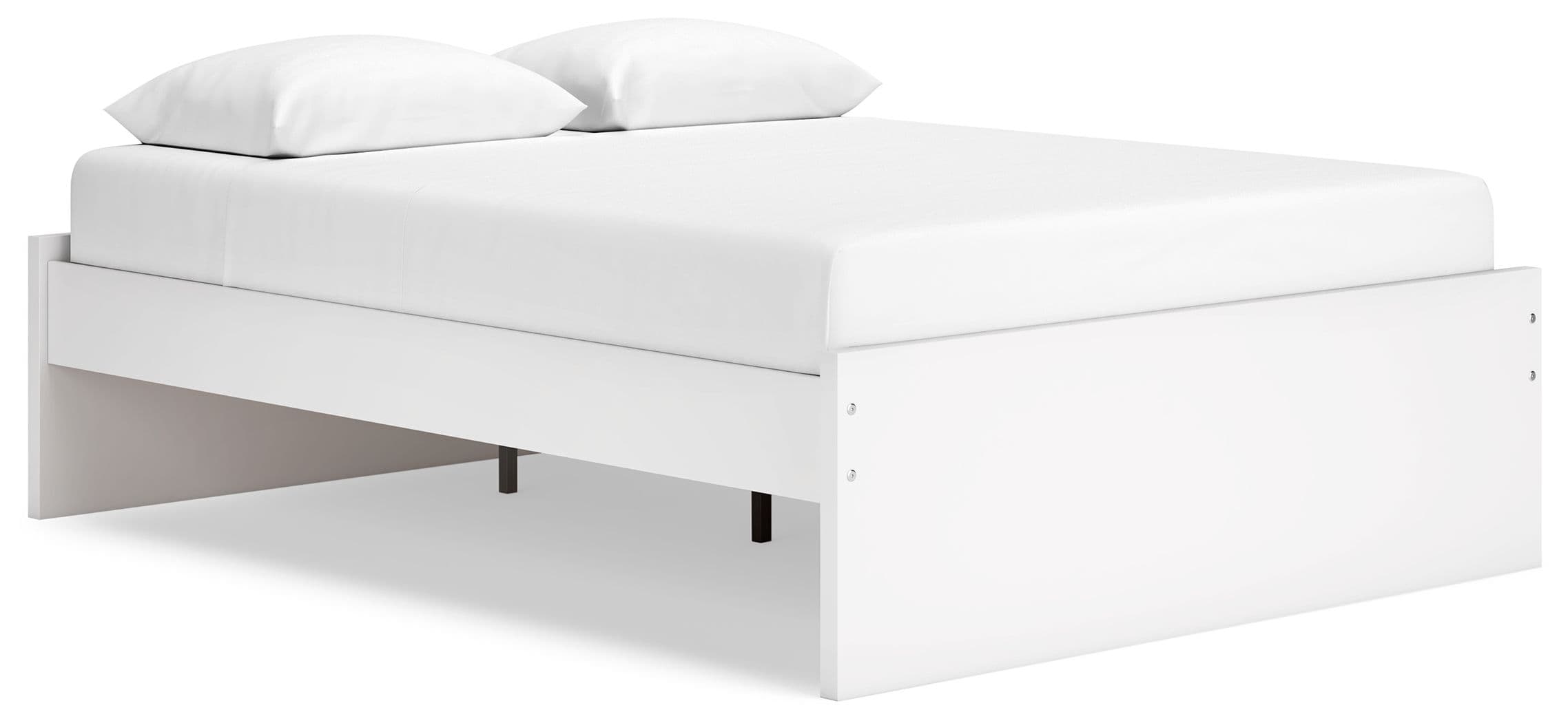 Queen Platform Bed · White