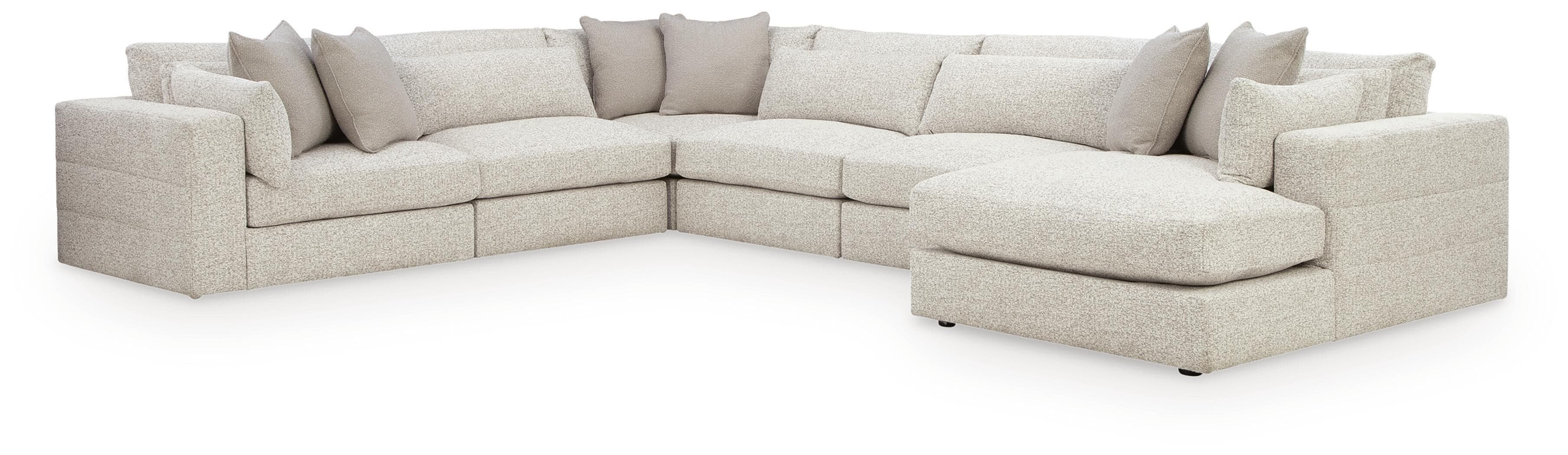 6-Piece Sectional With RAF Corner Chaise