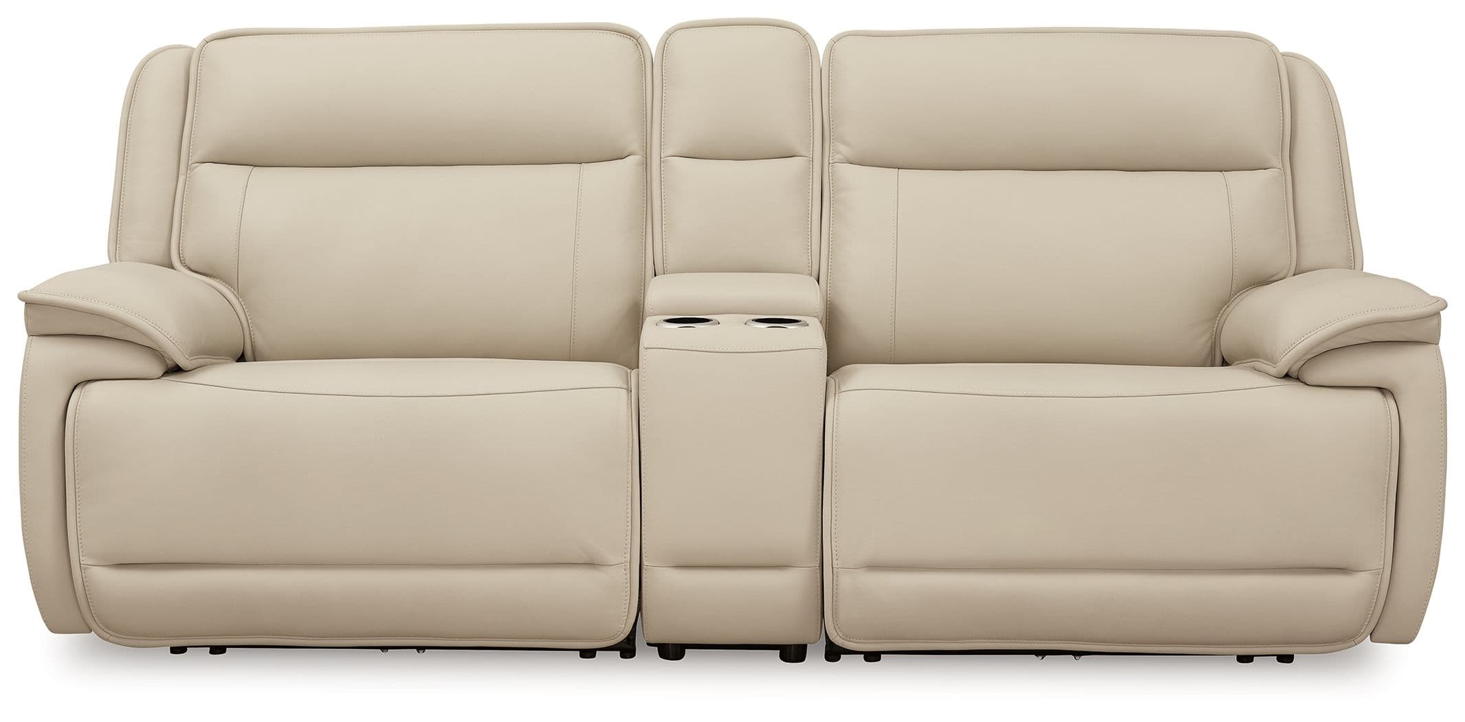 2-Piece Power Reclining Loveseat Sectional With Console