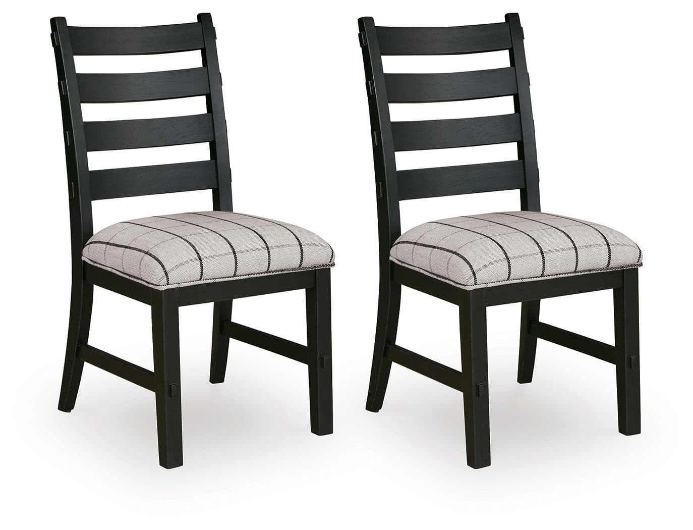 Ridgester - Dining Upholstered Side Chair (Set of 2) - Beige / Black