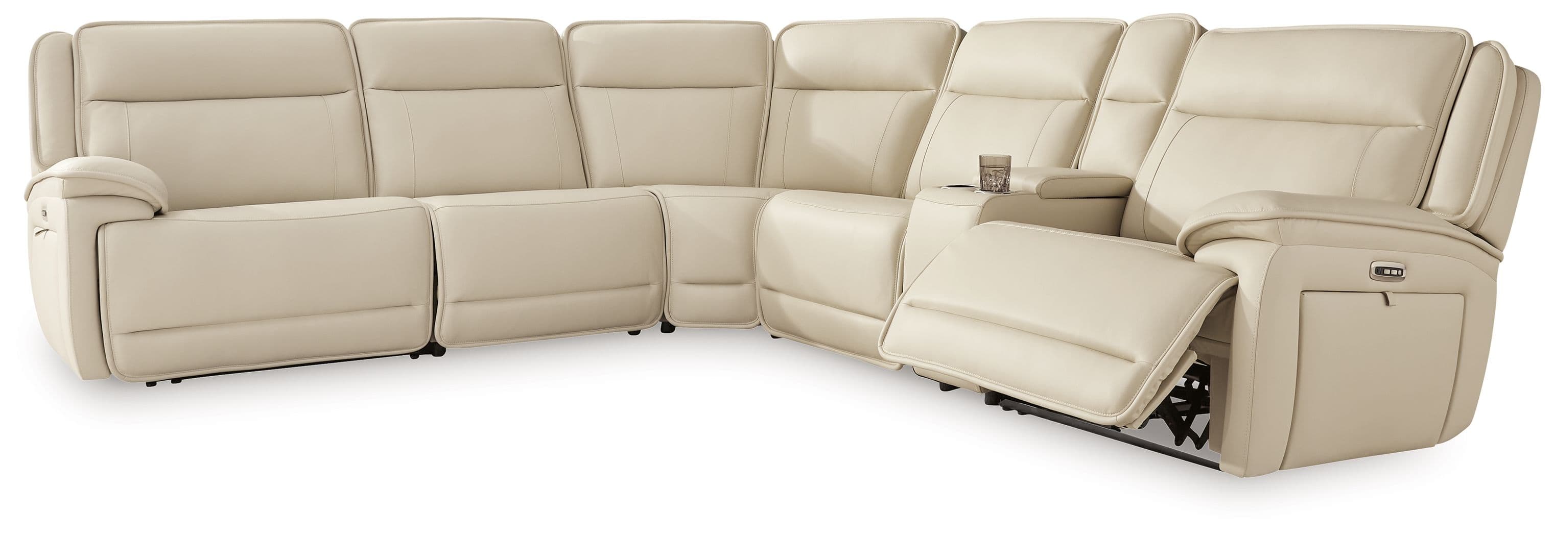 6-Piece Power Reclining Sectional With Console