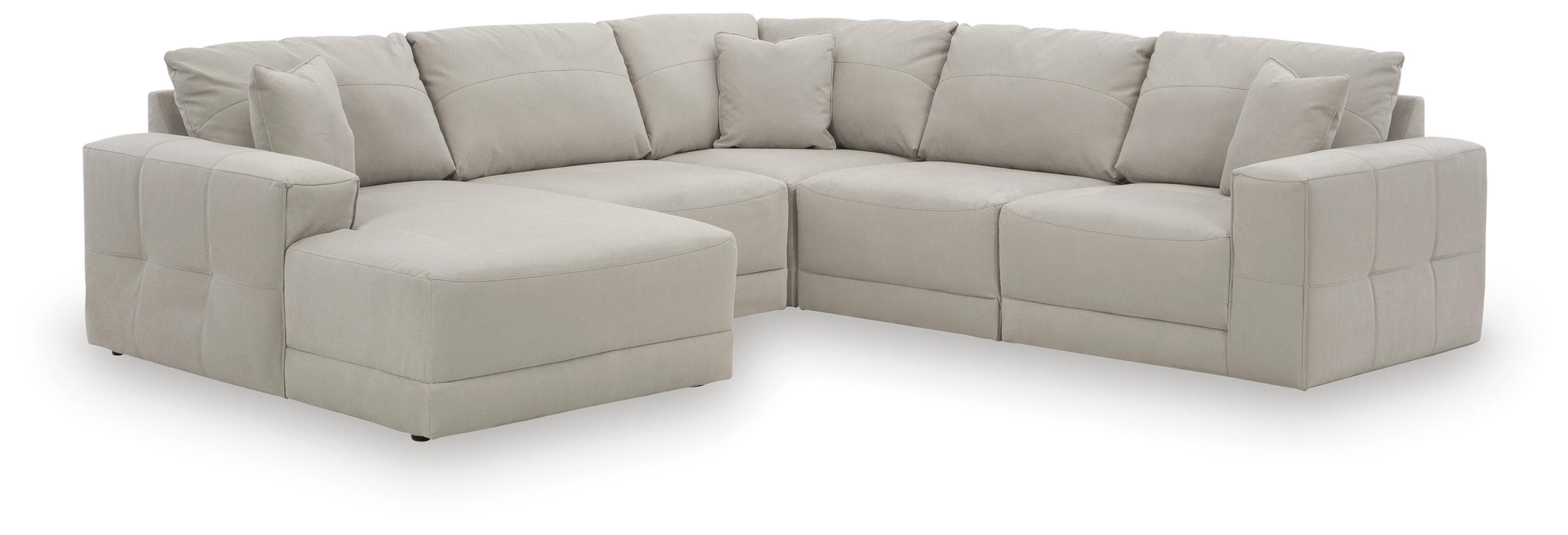 Next-Gen Gaucho - 5-Piece Sectional With LAF Corner Chaise - Gray