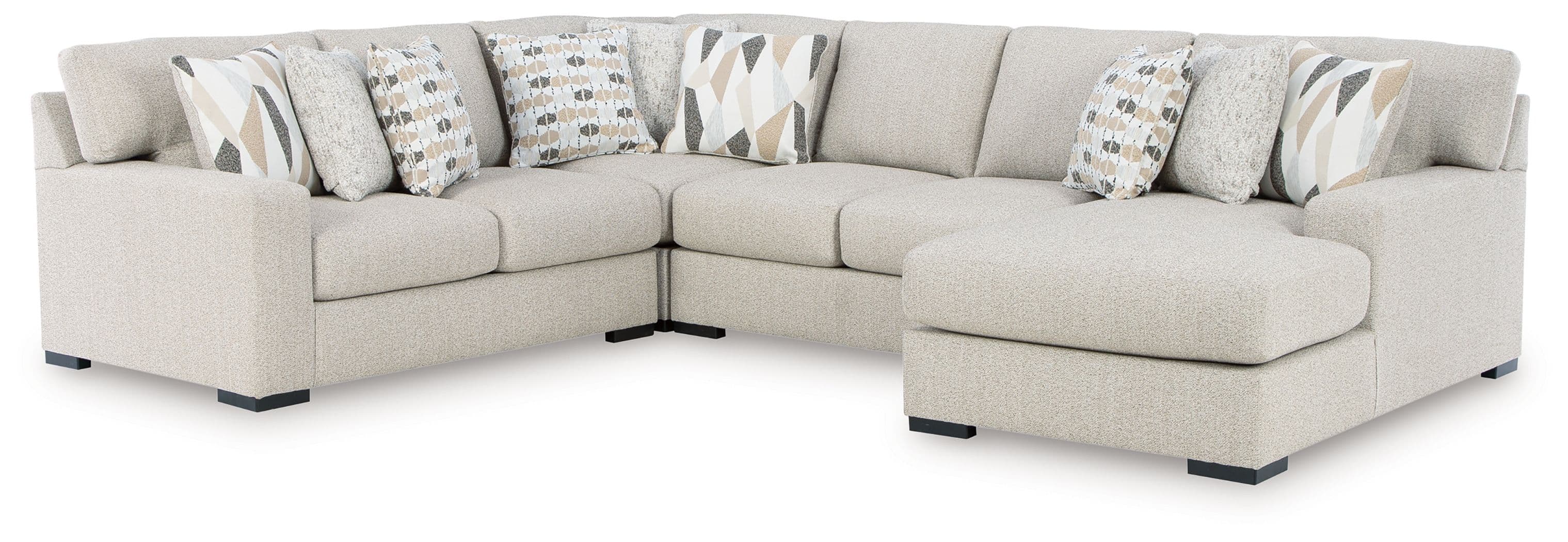 4-Piece Sectional With RAF Corner Chaise