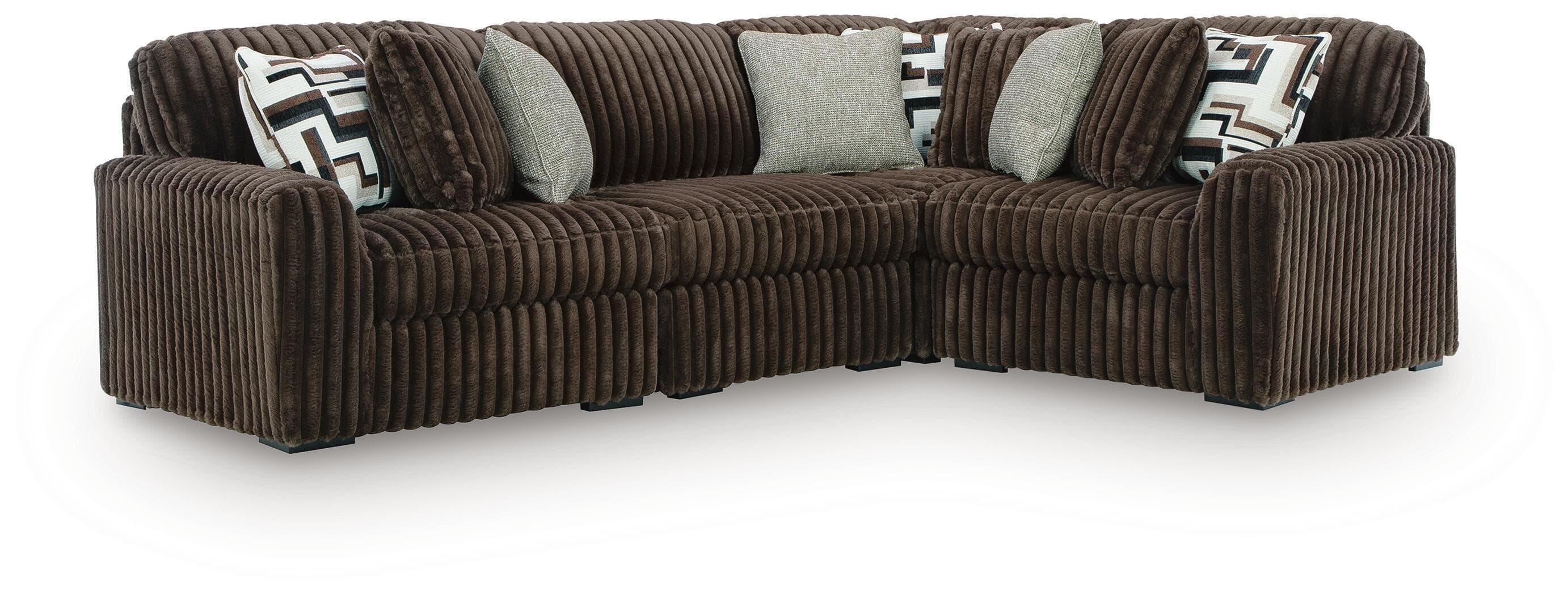 4-Piece Sectional · Chocolate