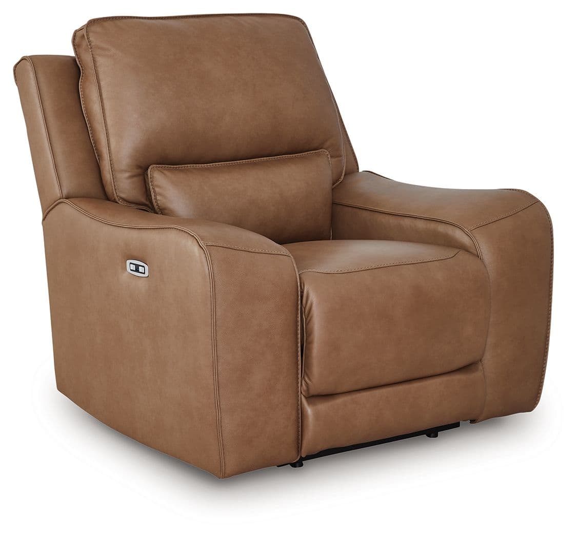 Power Recliner / Adjustable Headrest · Caramel