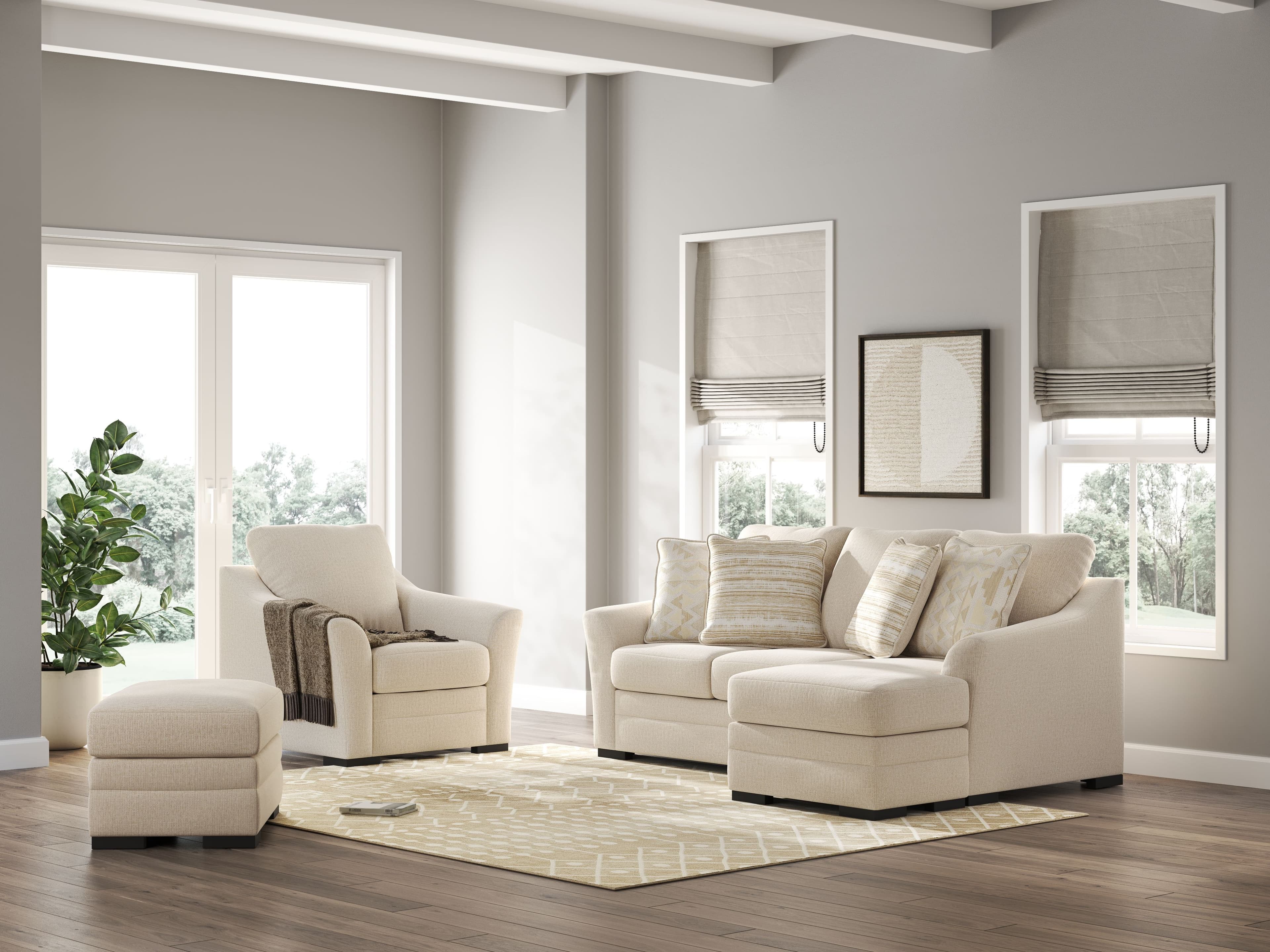 3 Pc. · Sofa Chaise, Chair, Ottoman