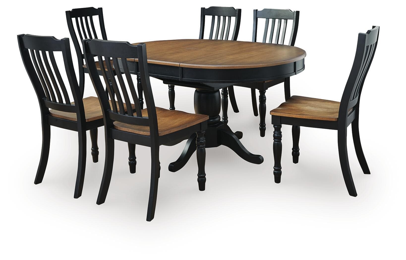 7 Pc. · Extension Dining Table And 6 Chairs