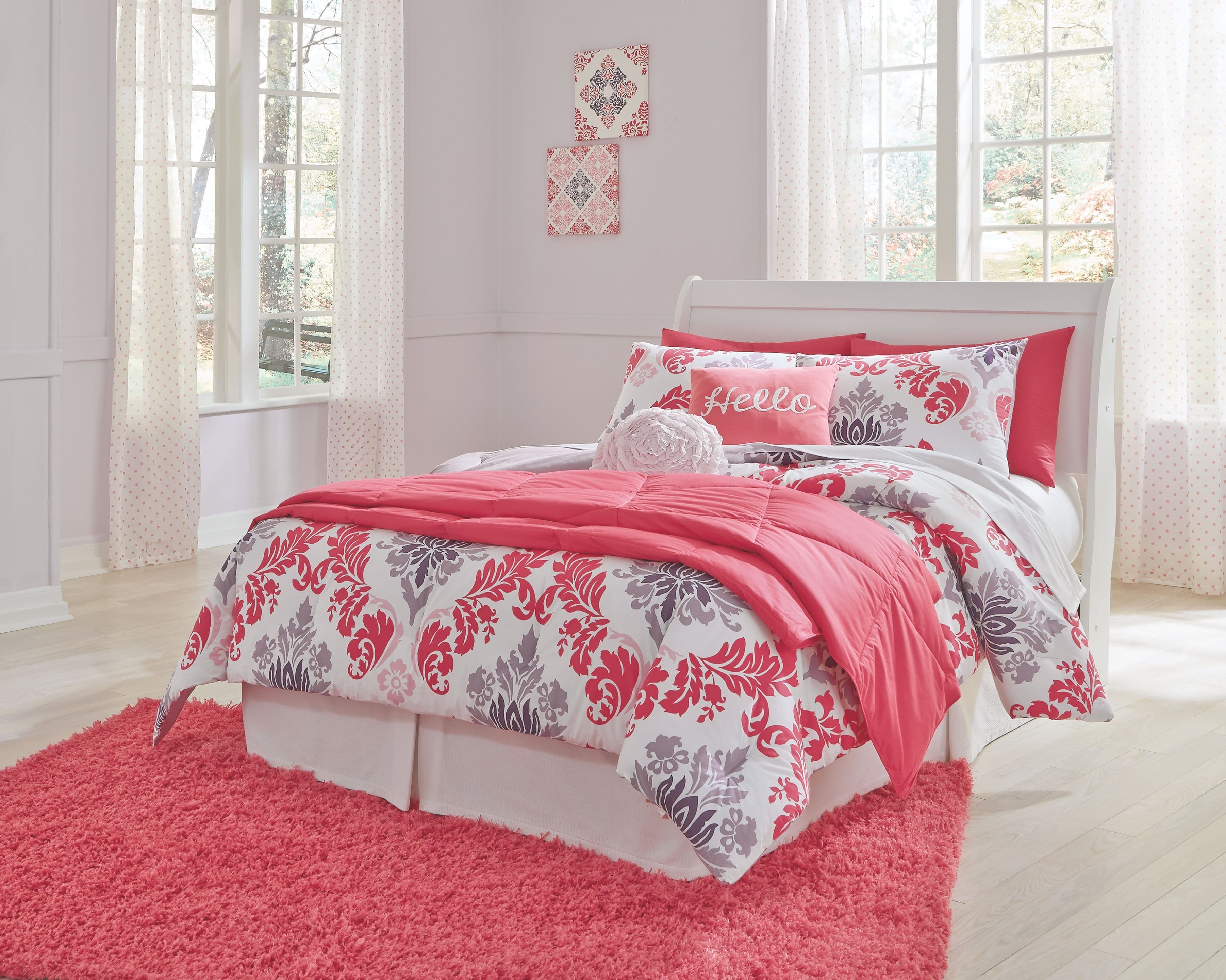 Full Sleigh Headboard with Bolt on Bed Frame