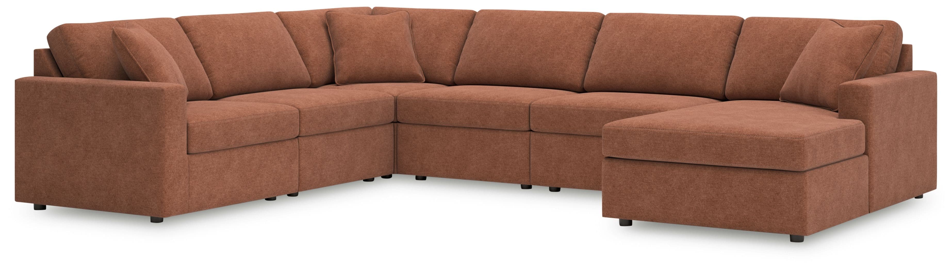 6-Piece Sectional With Raf Corner Chaise