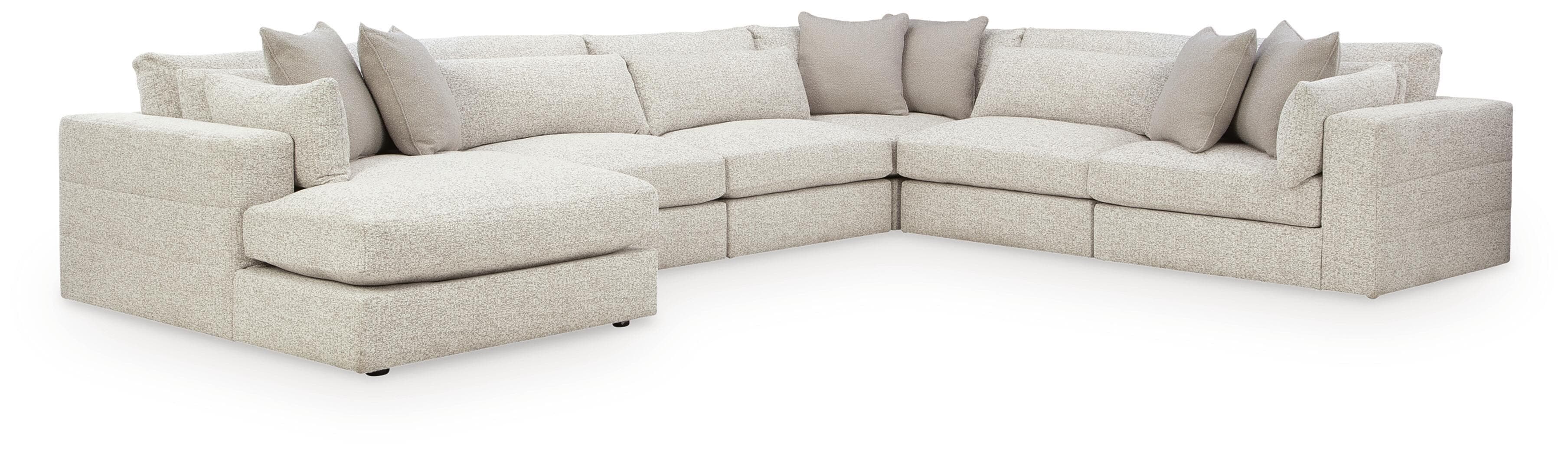 6-Piece Sectional With LAF Corner Chaise