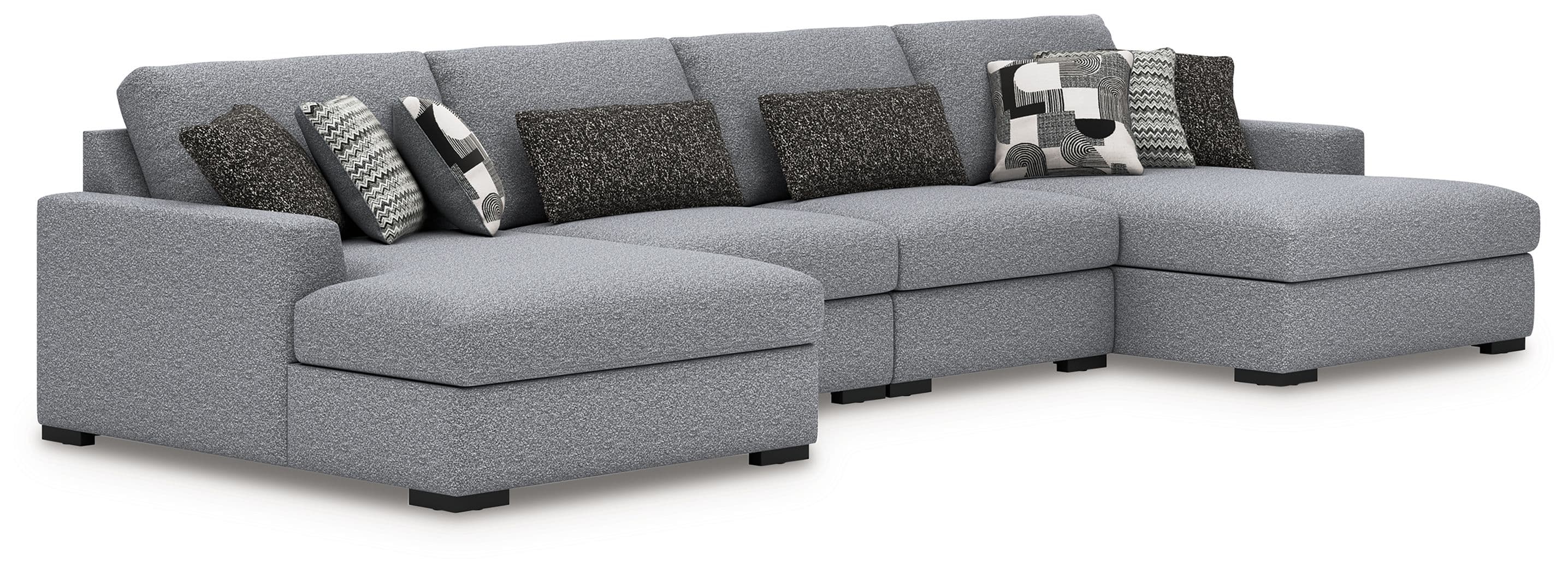 4-Piece Sectional With Double Chaise