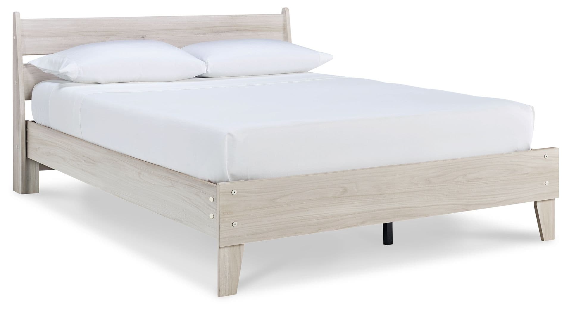 Queen Panel Platform Bed · Natural