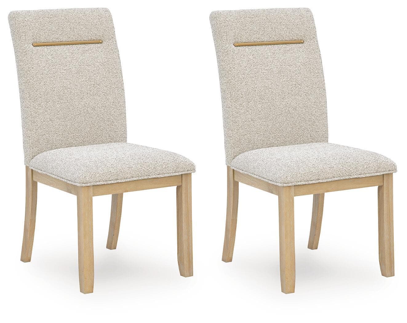 Lasinger - Dining Upholstered Side Chair (Set of 2) - Light Brown