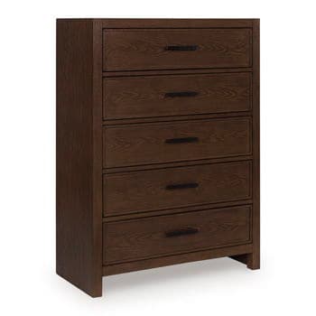 Ticanter - Five Drawer Chest - Brown