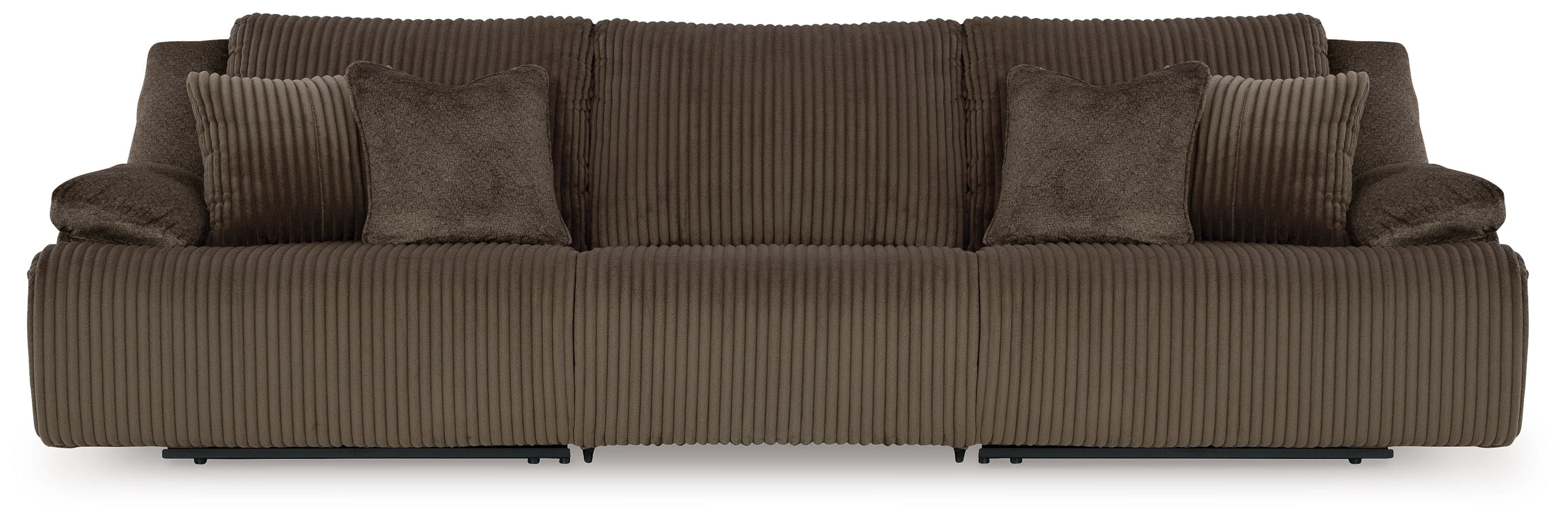 3-Piece Reclining Sectional Sofa · Chocolate