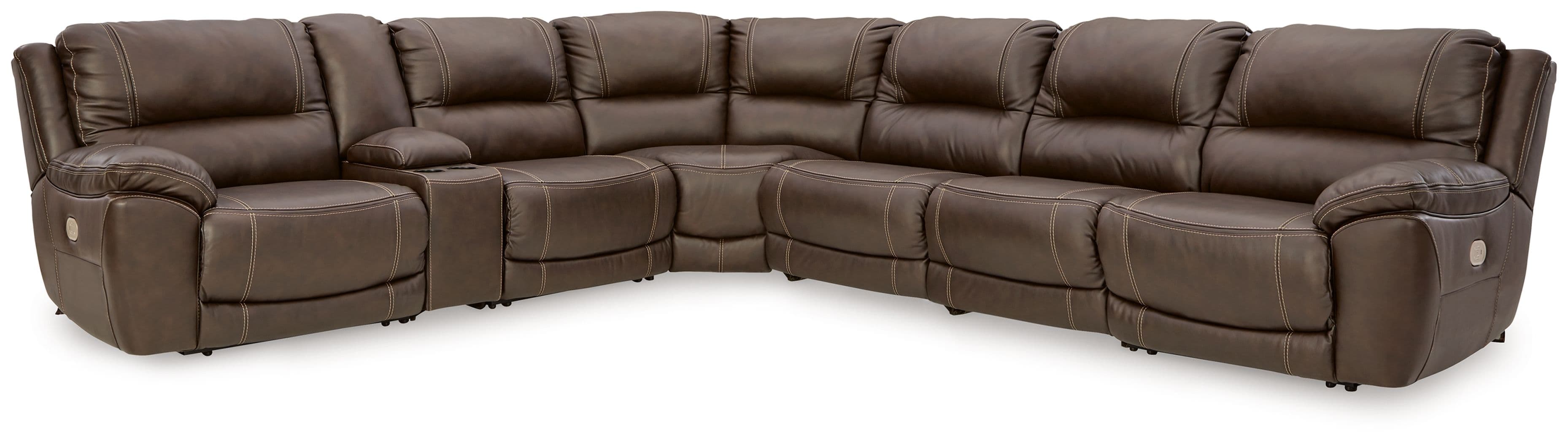 7-Piece Power Reclining Sectional With LAF And RAF Zero Wall Power Recliners