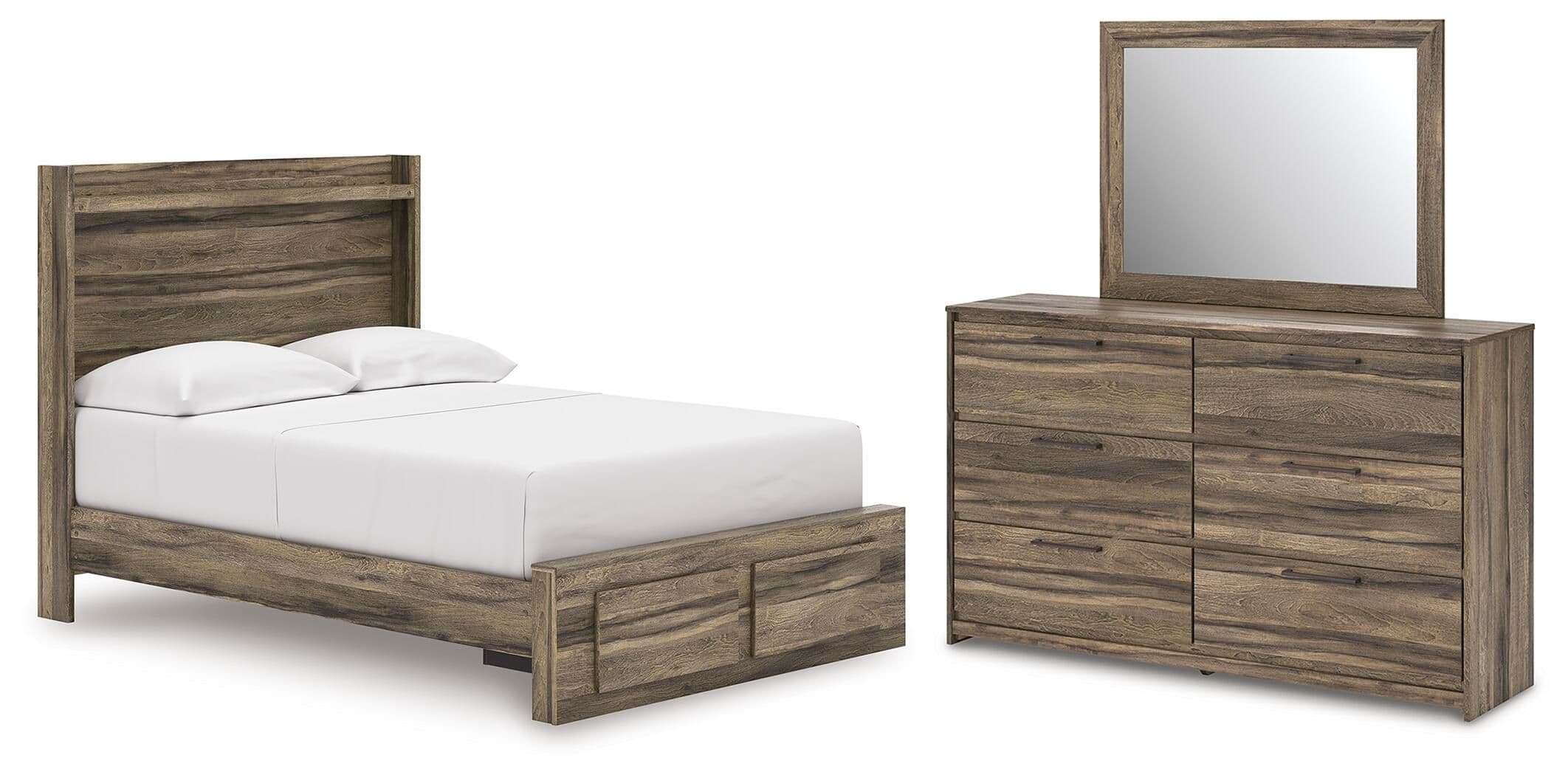 3 Pc. · Full Panel Storage Bed, Dresser And Mirror