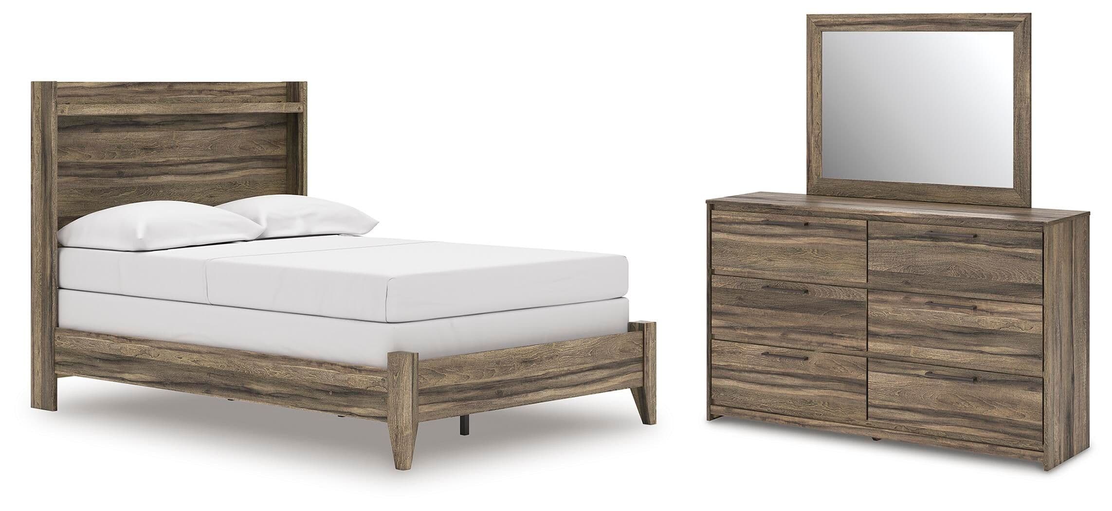 3 Pc. · Full Panel Bed, Dresser And Mirror
