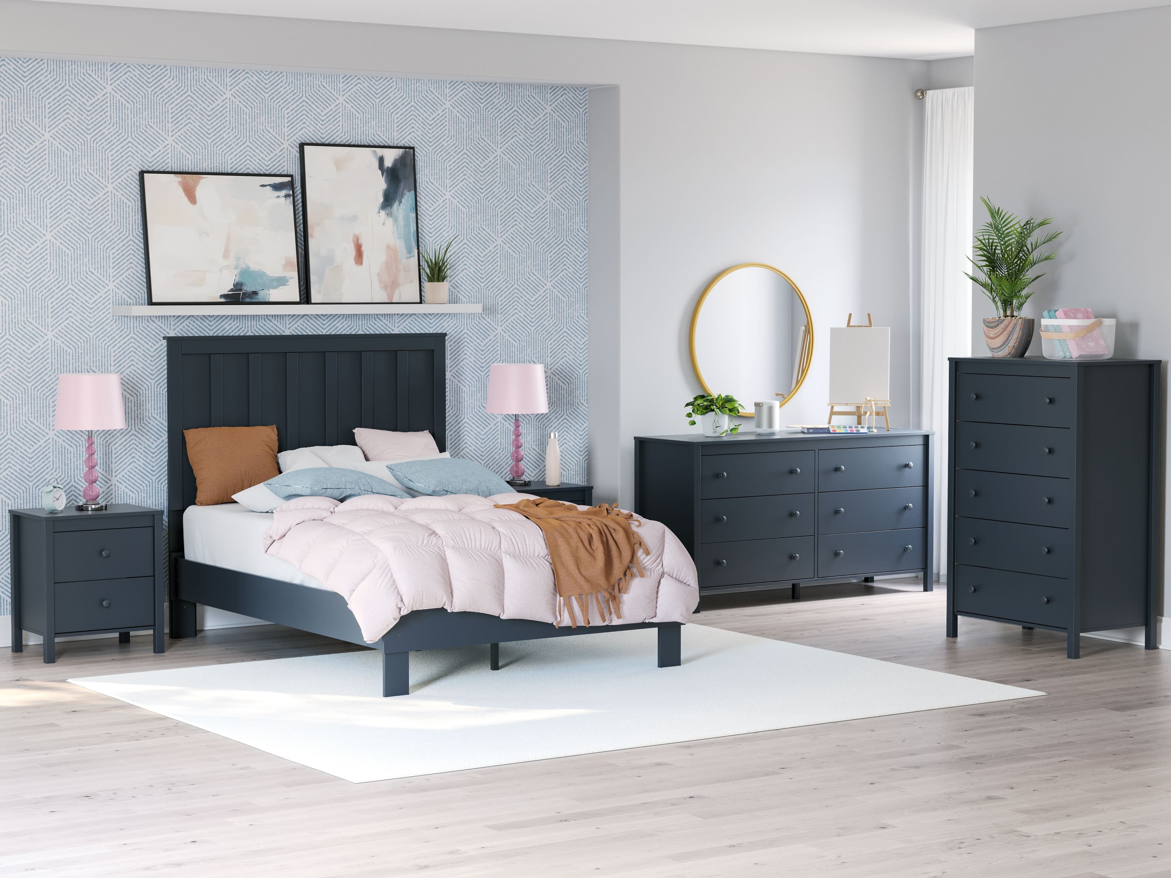 3 Pc. · Dresser, Full Platform Bed