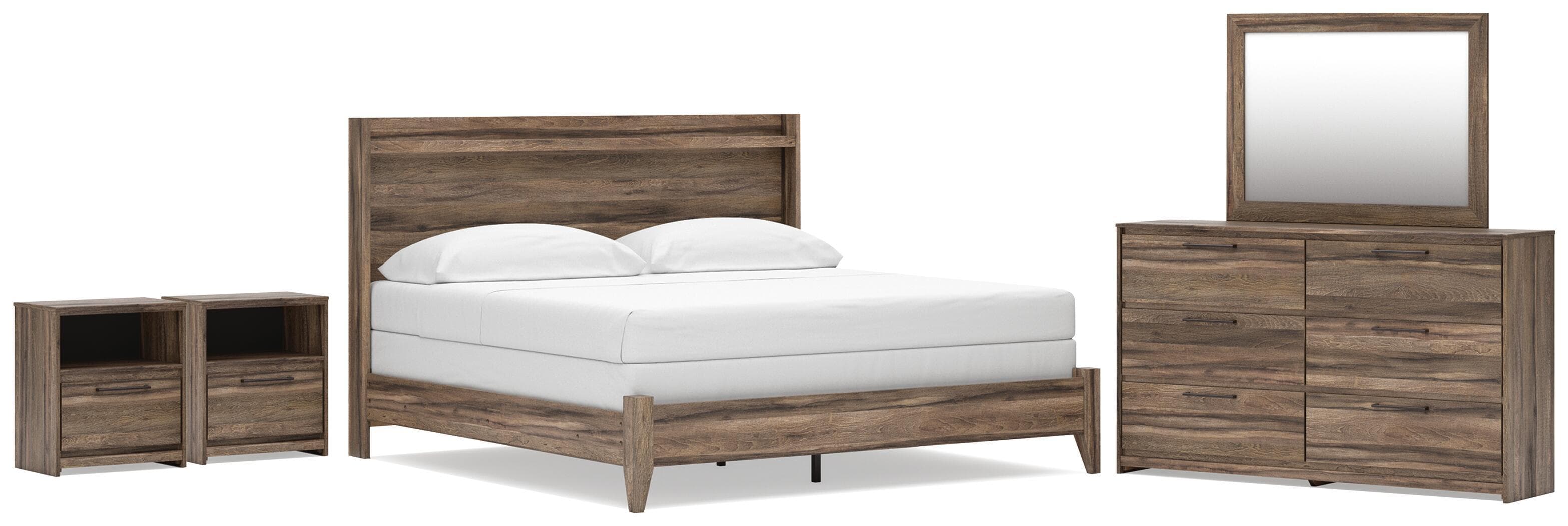 5 Pc. · King Panel Bed, Dresser, Mirror And 2 Nightstands
