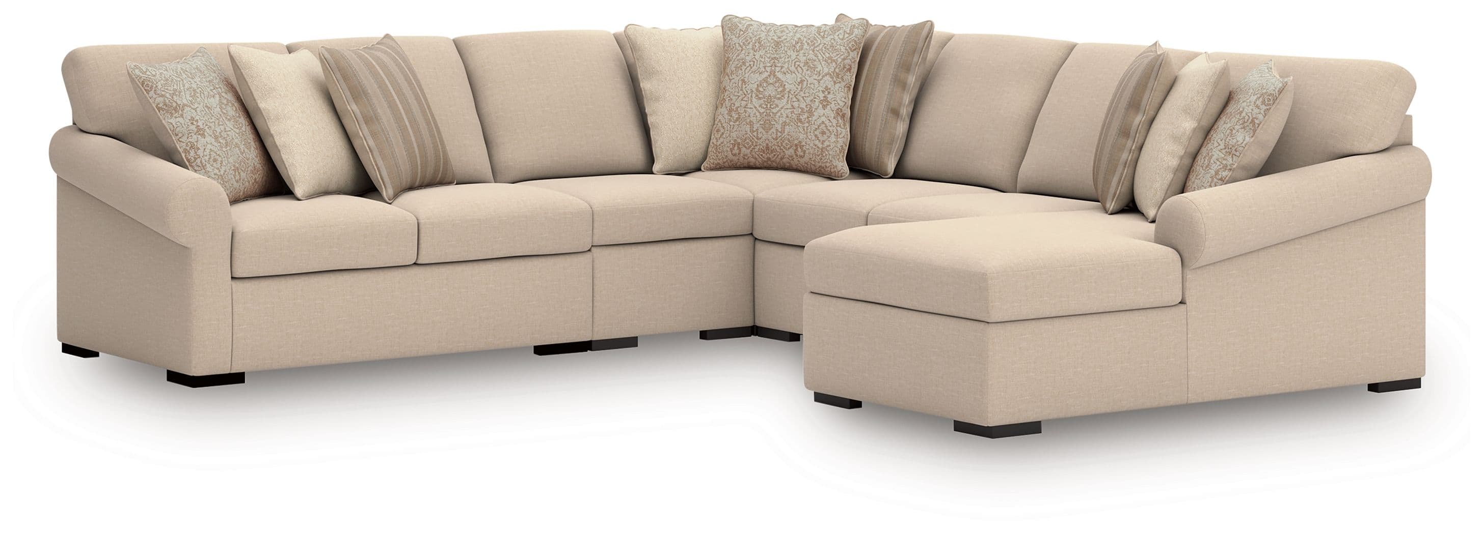 5-Piece Sectional With RAF Corner Chaise