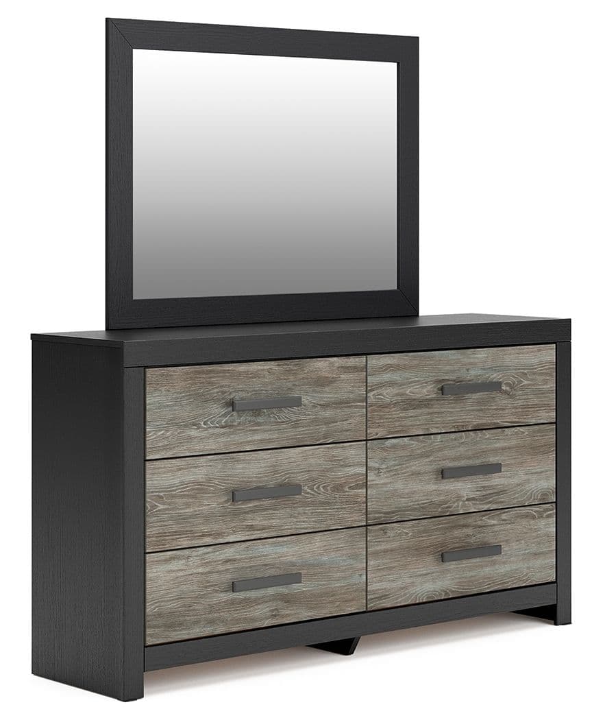 Dresser And Mirror · Black / Gray