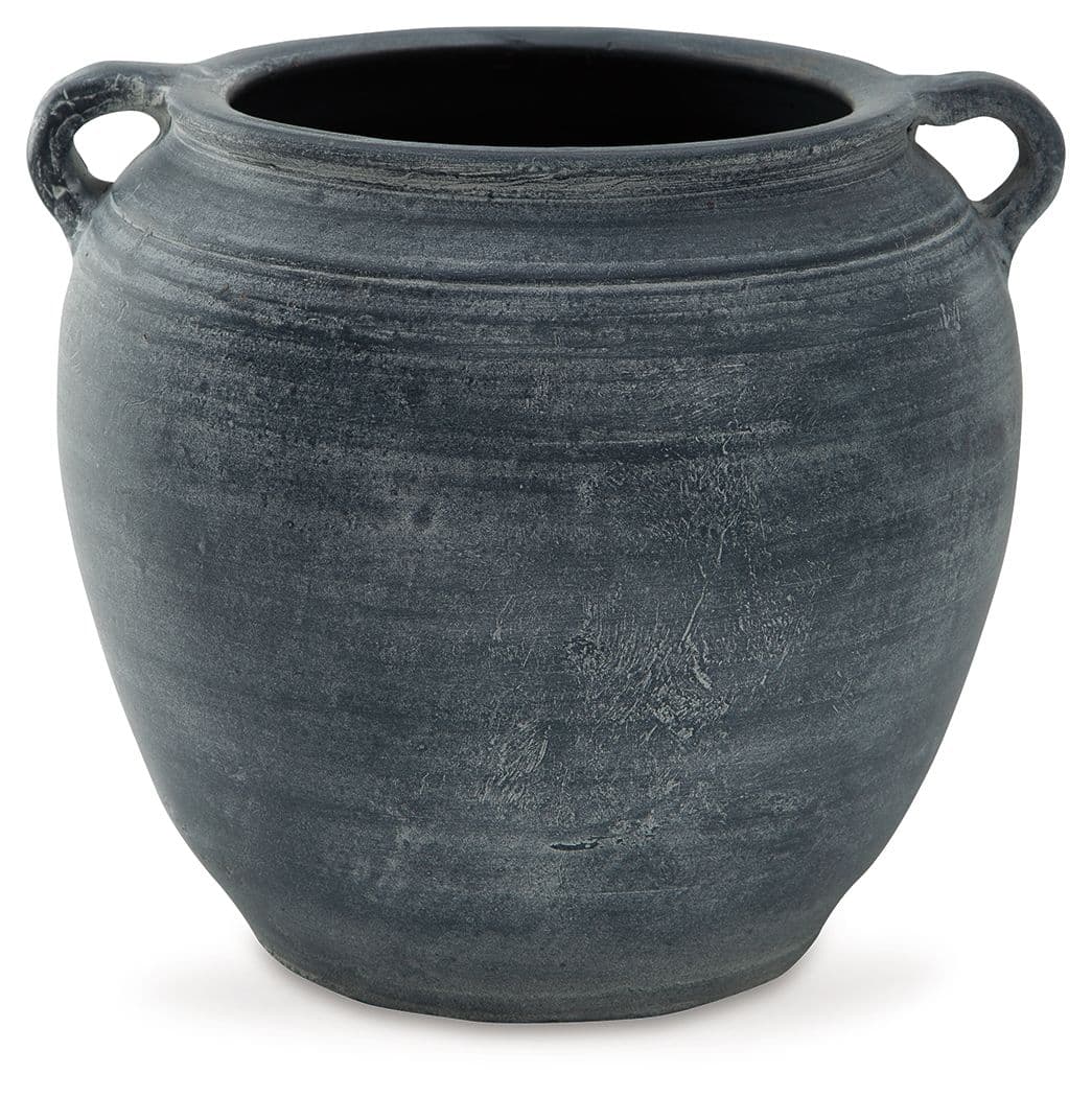 Vase · 9" · Distressed Blue