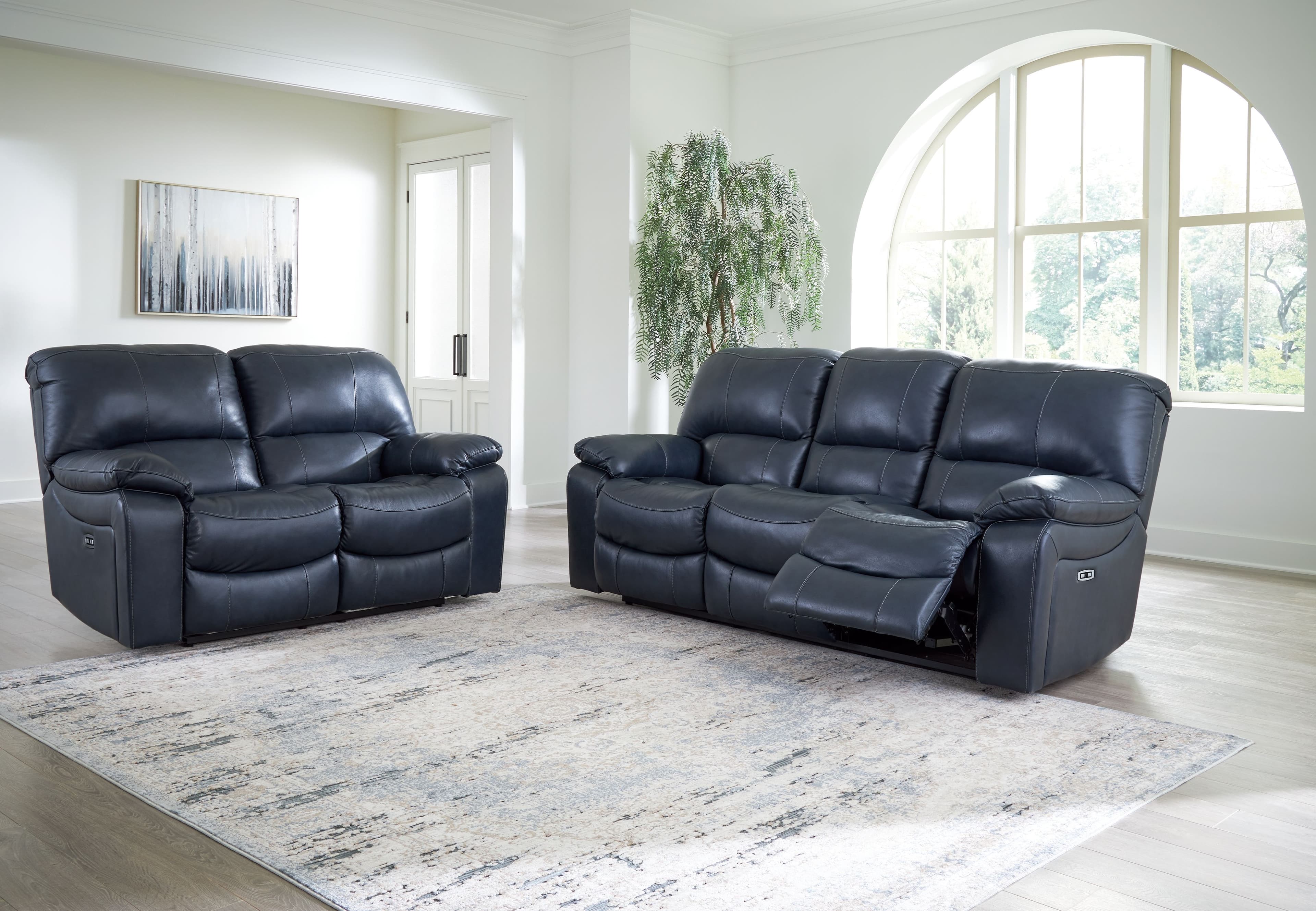 2 Pc. · Power Reclining Sofa, Power Reclining Loveseat · Ocean