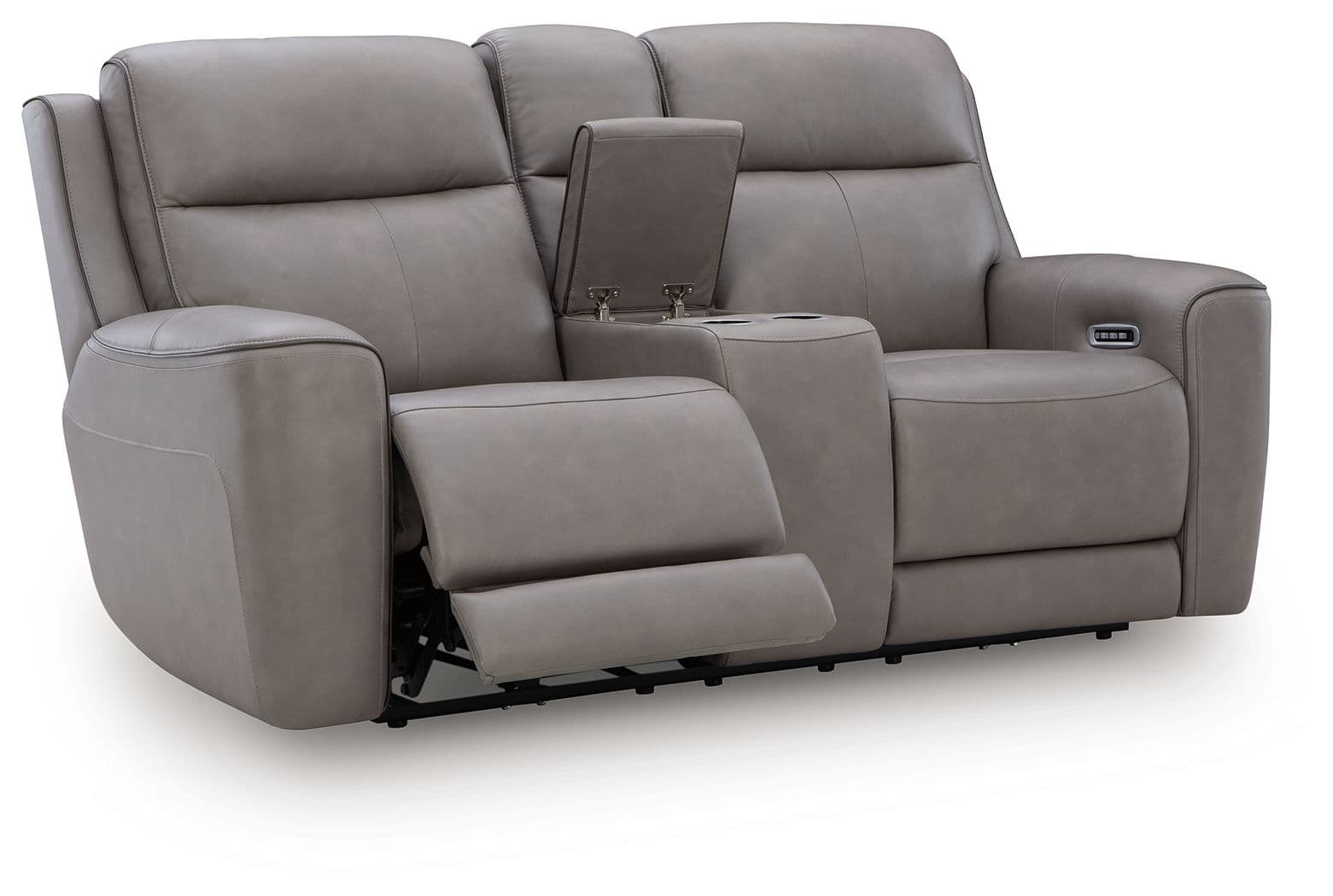 Power Reclining Loveseat With Console / Adj Headrest · Coin