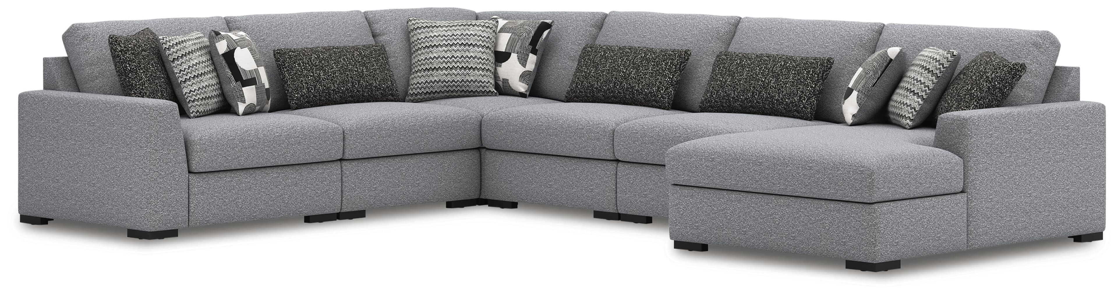 6-Piece Sectional With RAF Corner Chaise