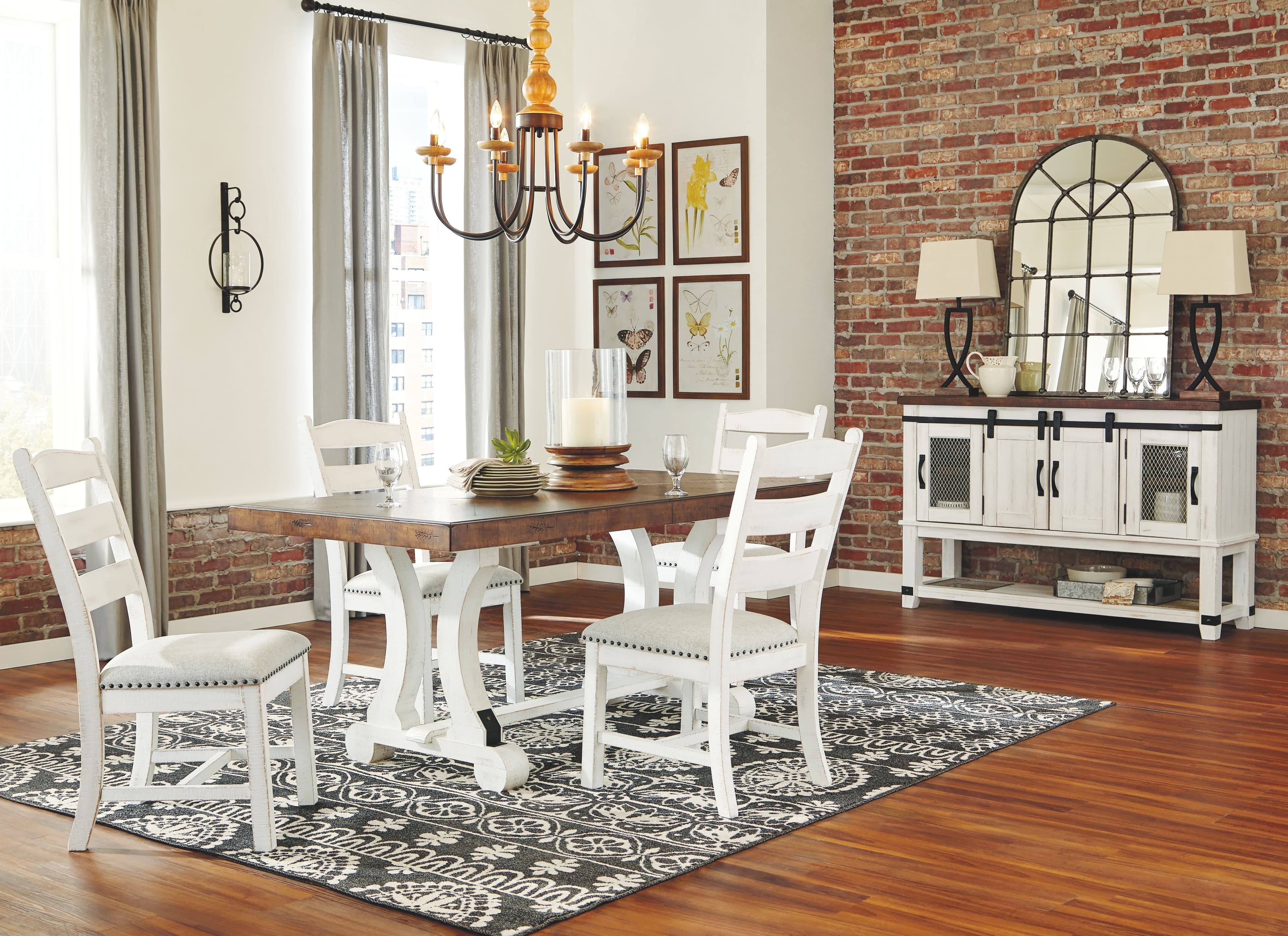 6 Pc. · Dining Room Table, 4 Side Chairs, Server