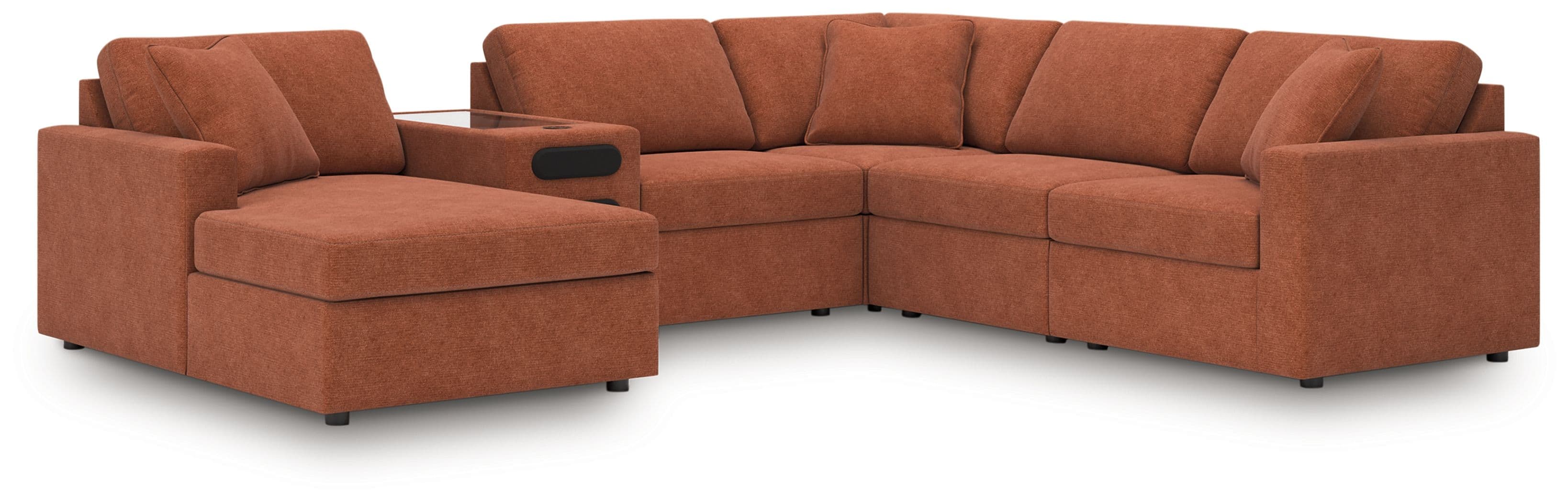 6-Piece Sectional With Audio System And Laf Corner Chaise
