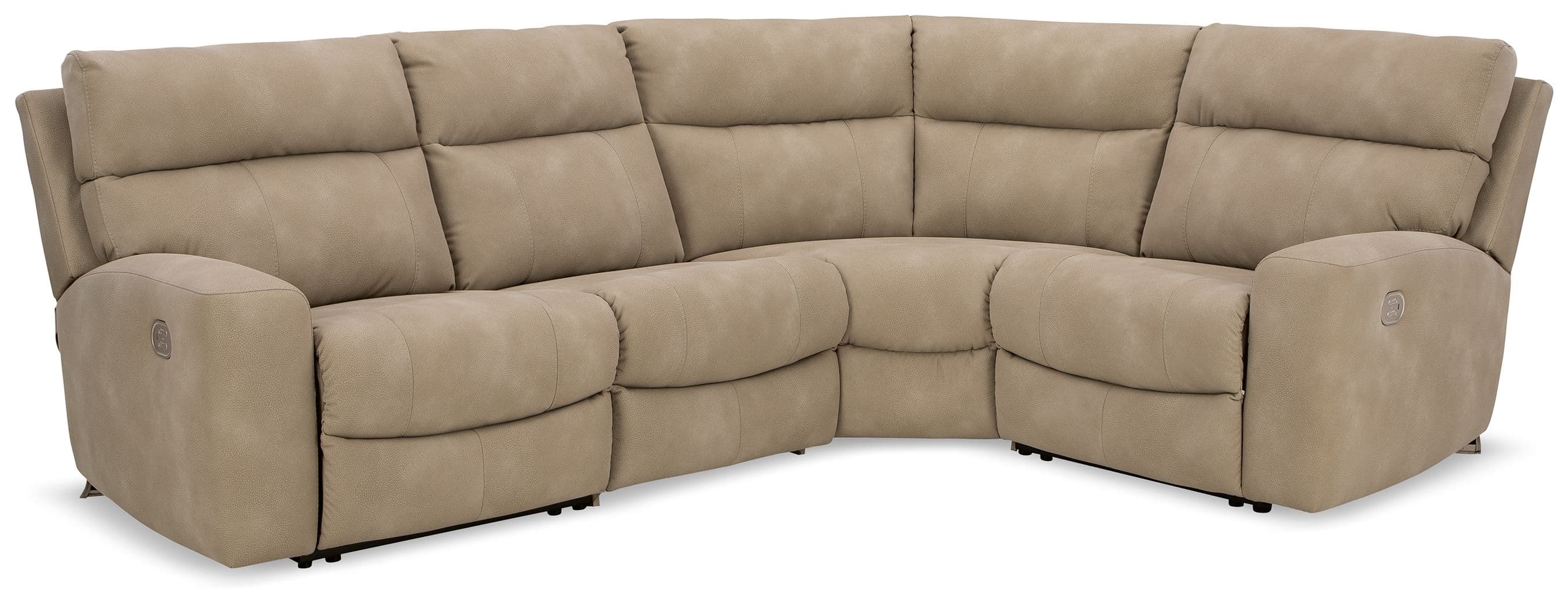 4-Piece Power Reclining Sectional · Sand