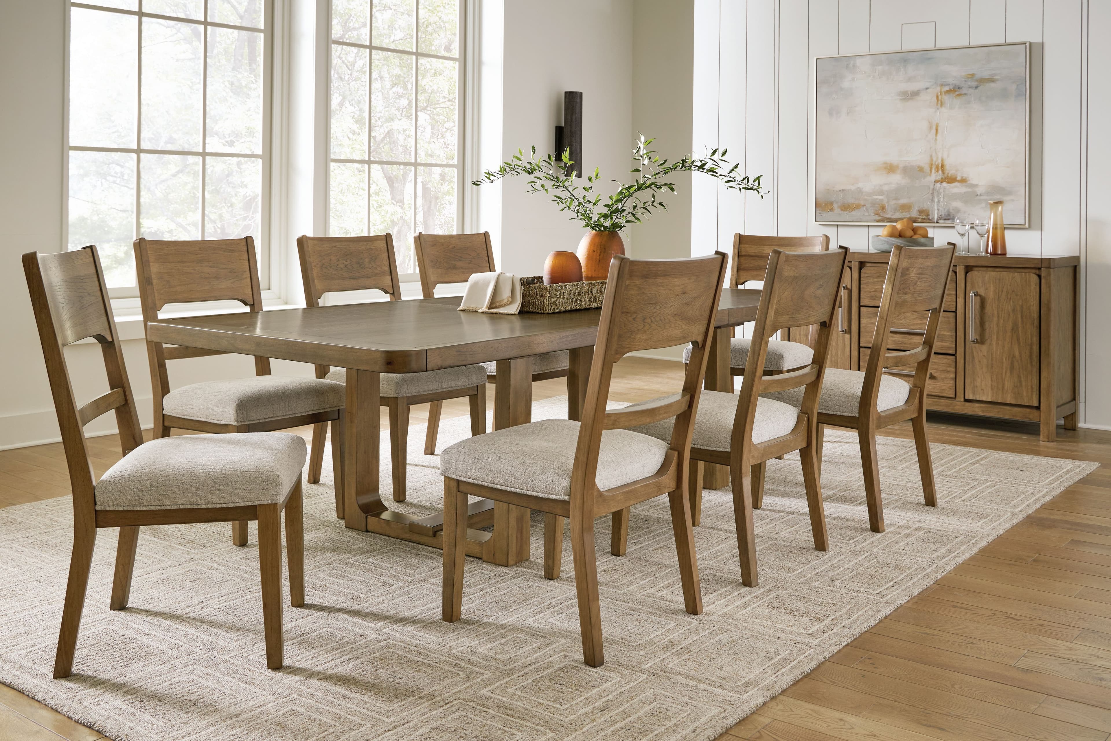 10 Pc. · Dining Room Table, 8 Side Chairs, Server