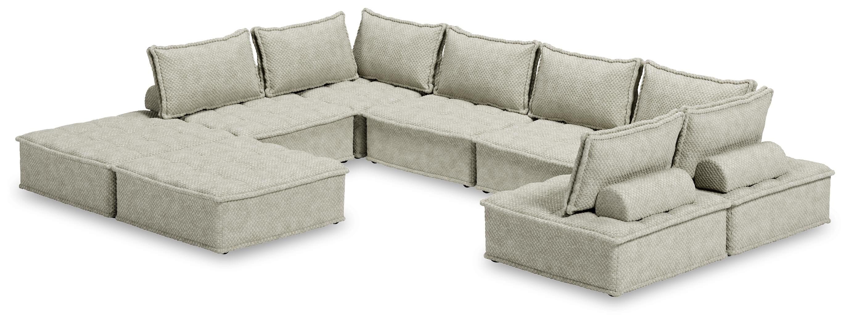8-Piece Modular Seating · Taupe