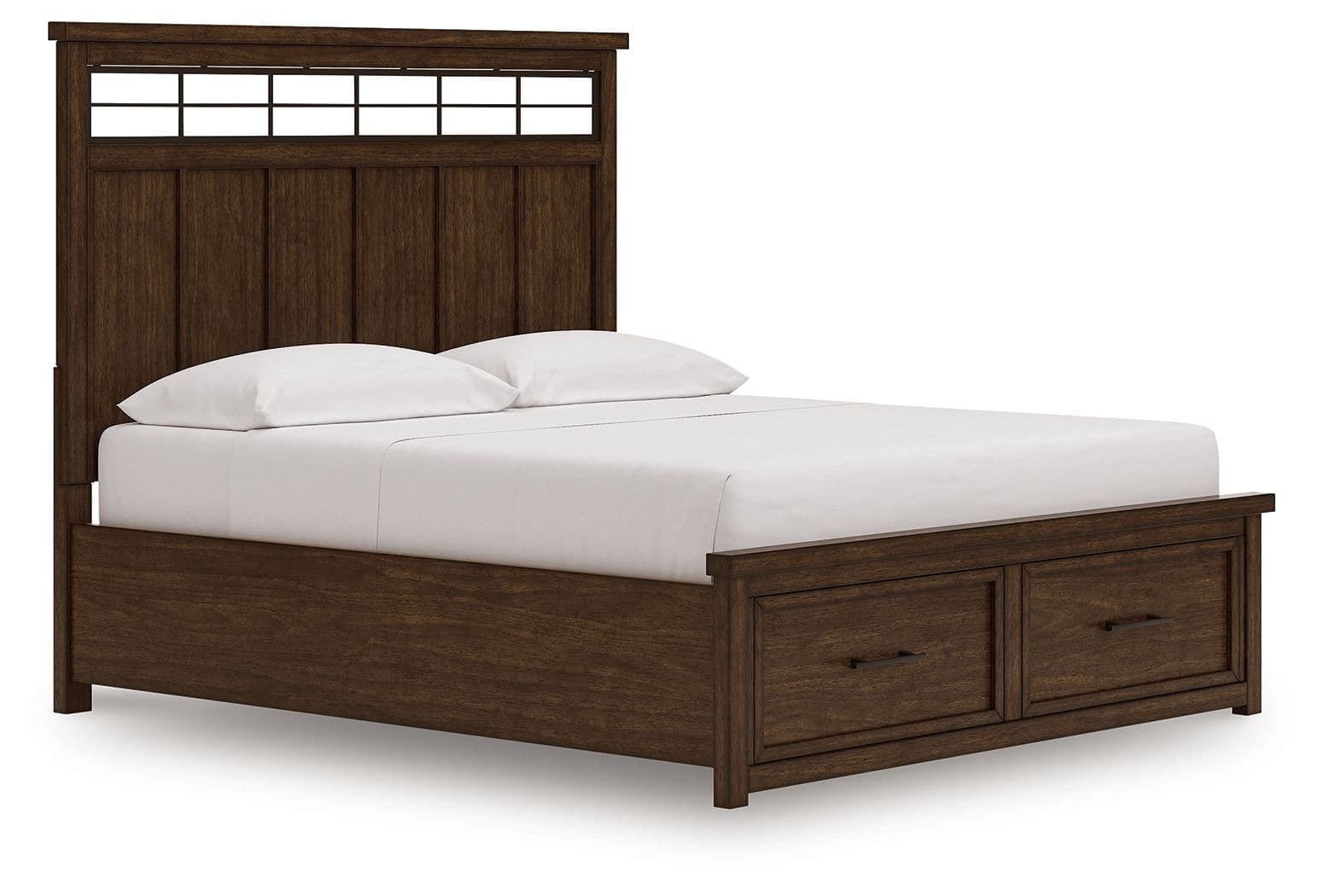 California King Panel Storage Bed