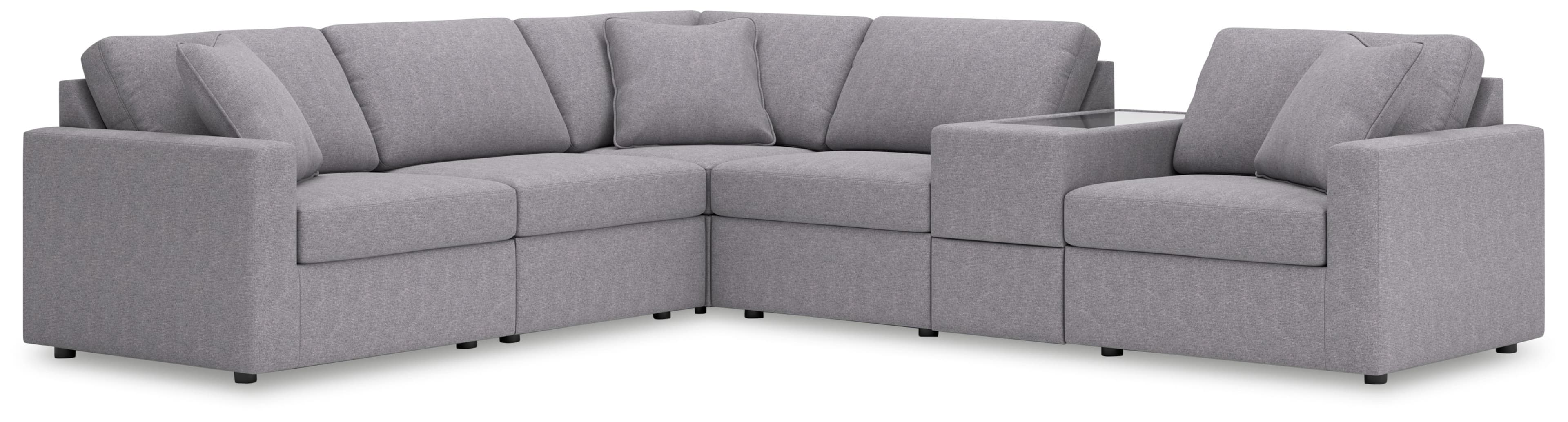 6-Piece Sectional With Storage Console