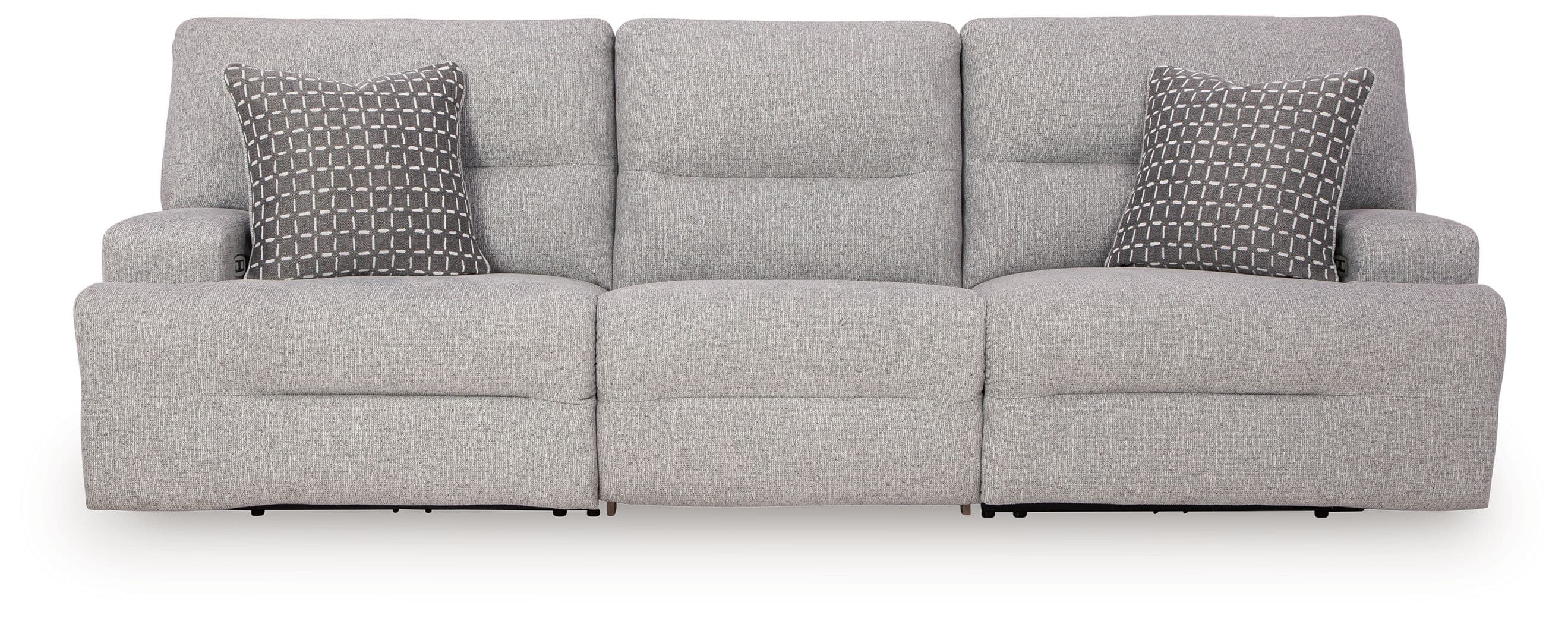 3-Piece Power Reclining Sectional Sofa · Pewter