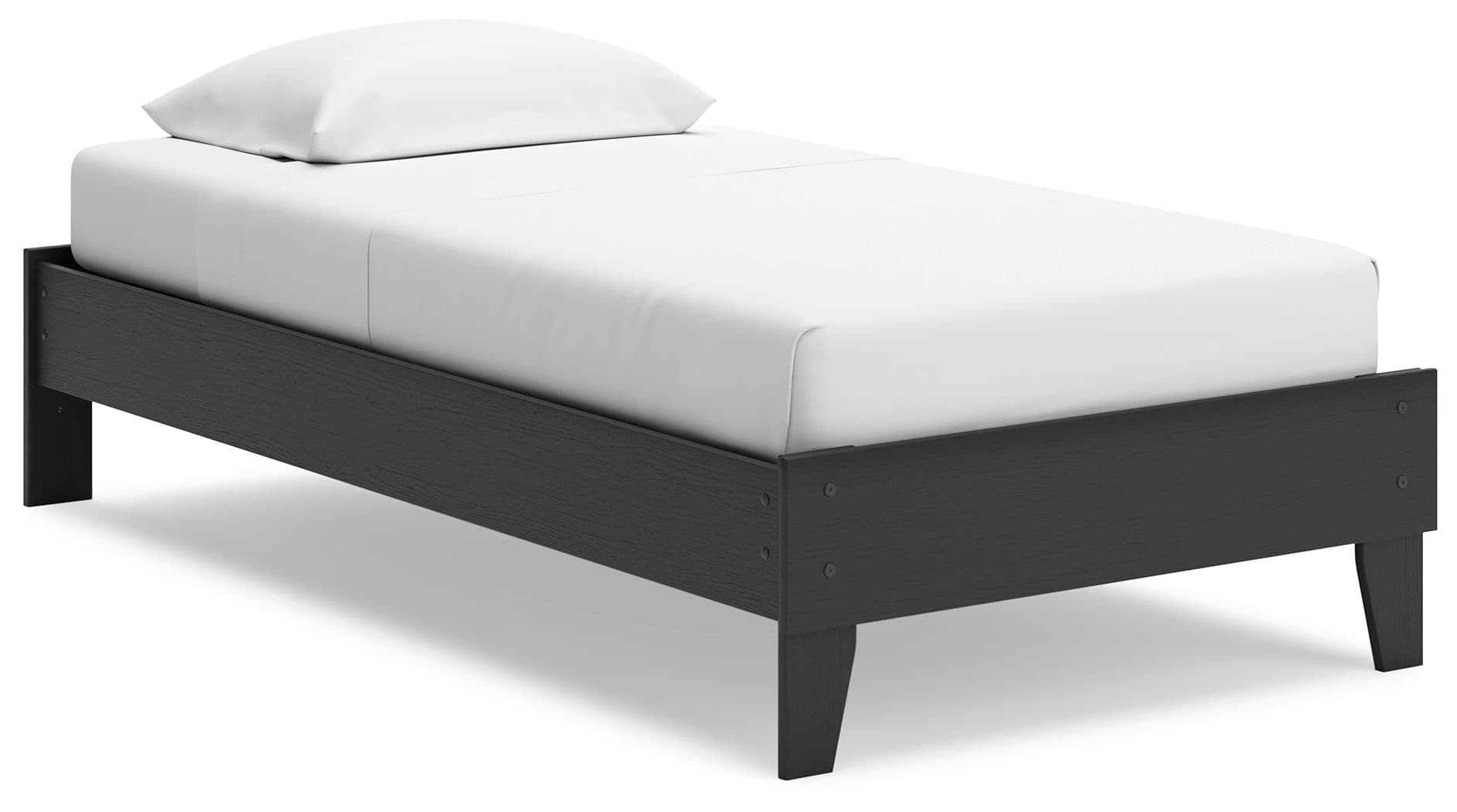 Twin Platform Bed · Black