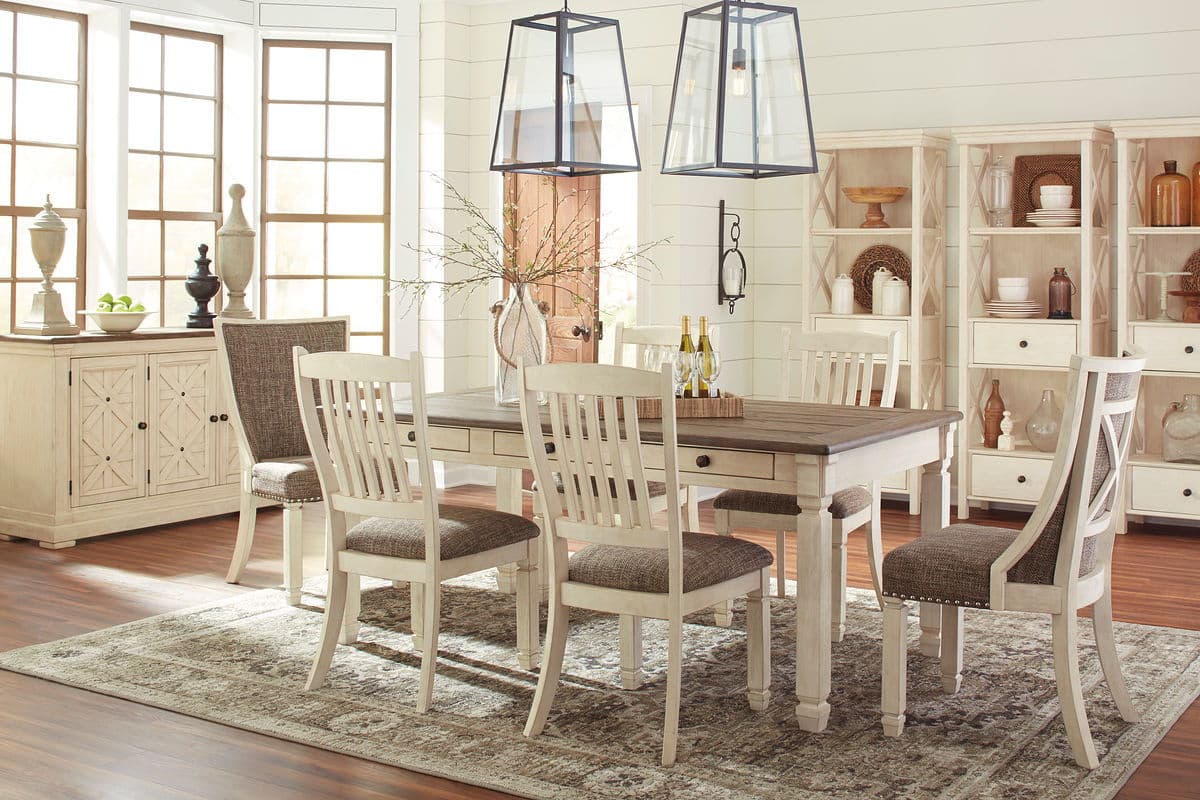 7 Pc. · Dining Room Table, 4 Side Chairs, 2 Side Chairs