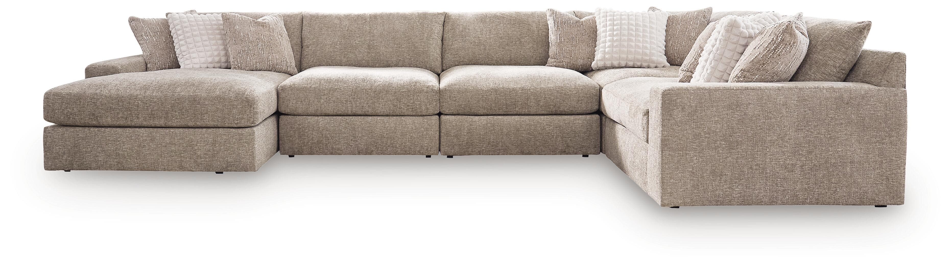 5-Piece Sectional With LAF Corner Chaise