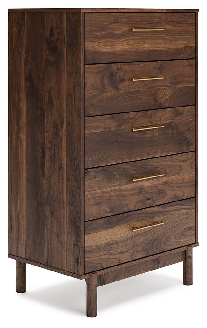 Five Drawer Chest · Mocha