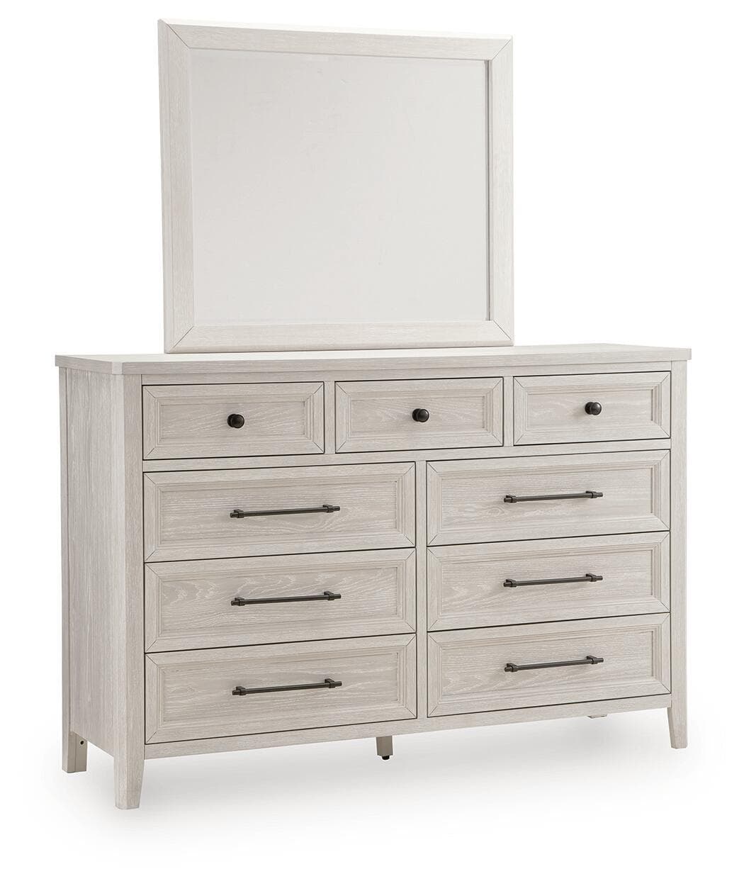 Darbonton - Dresser And Mirror - Dove White
