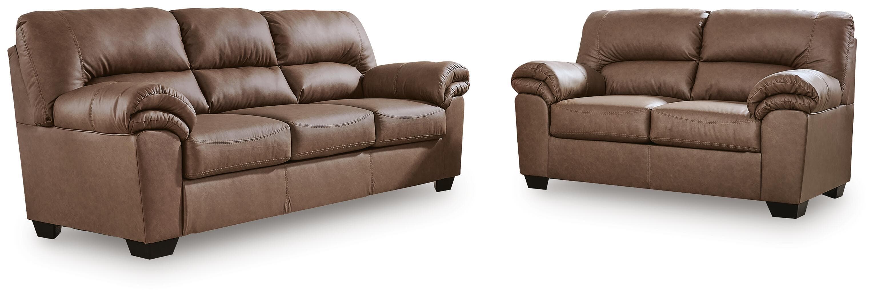 2 Pc. · Sofa And Loveseat · Caramel