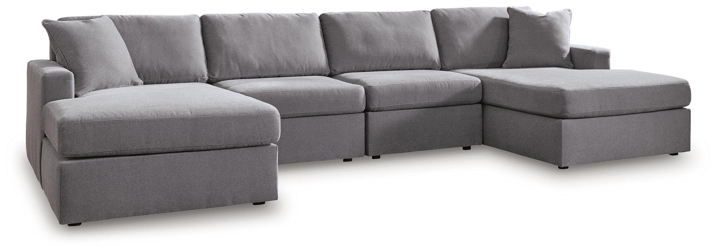 4-Piece Double Storage Chaise Sectional