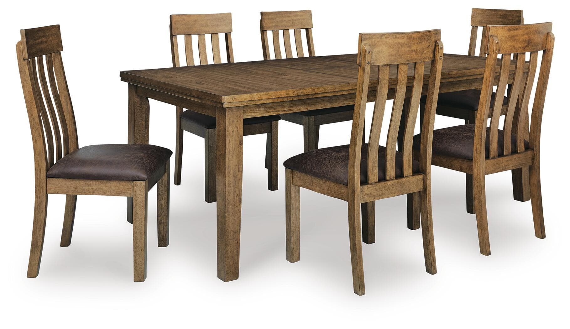 7 Pc. · Extension Dining Table And 6 Chairs