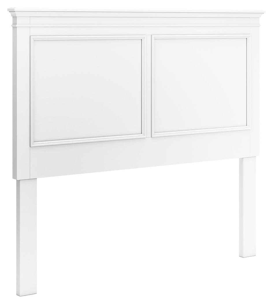 Fortman - Full Panel Headboard - White