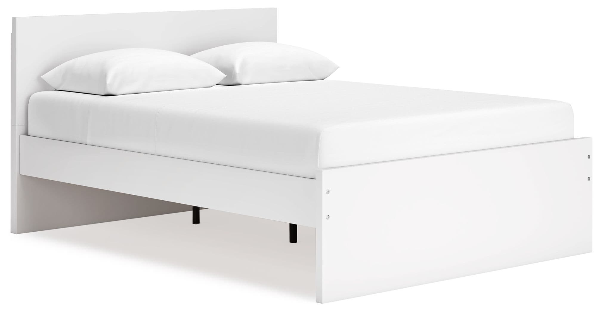 Queen Panel Platform Bed · White