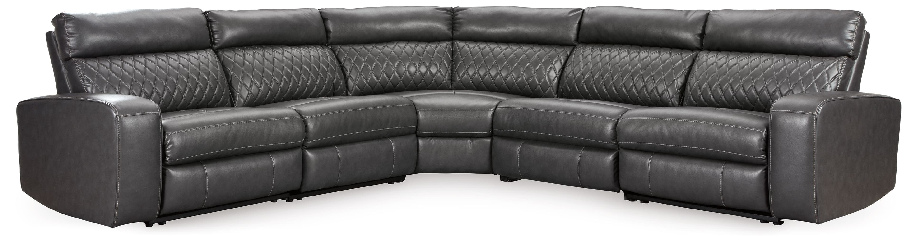 Zero Wall Recliners 5 Pc Sectional