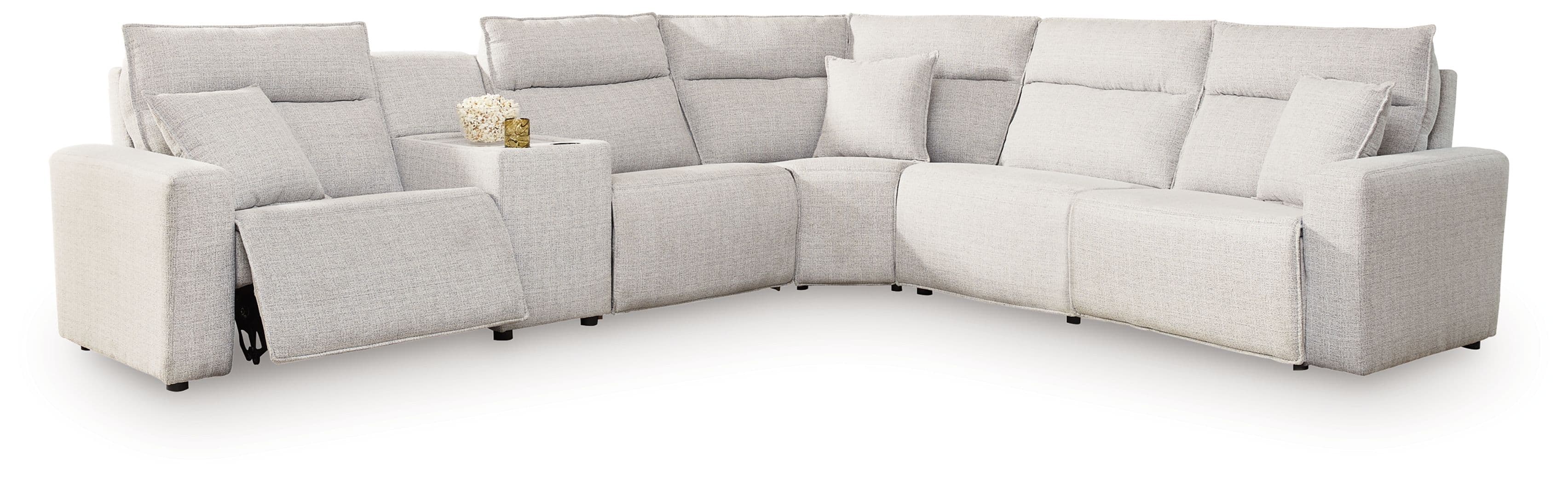 6-Piece Power Reclining Sectional With Console